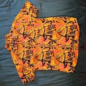 Tropical monstera button up